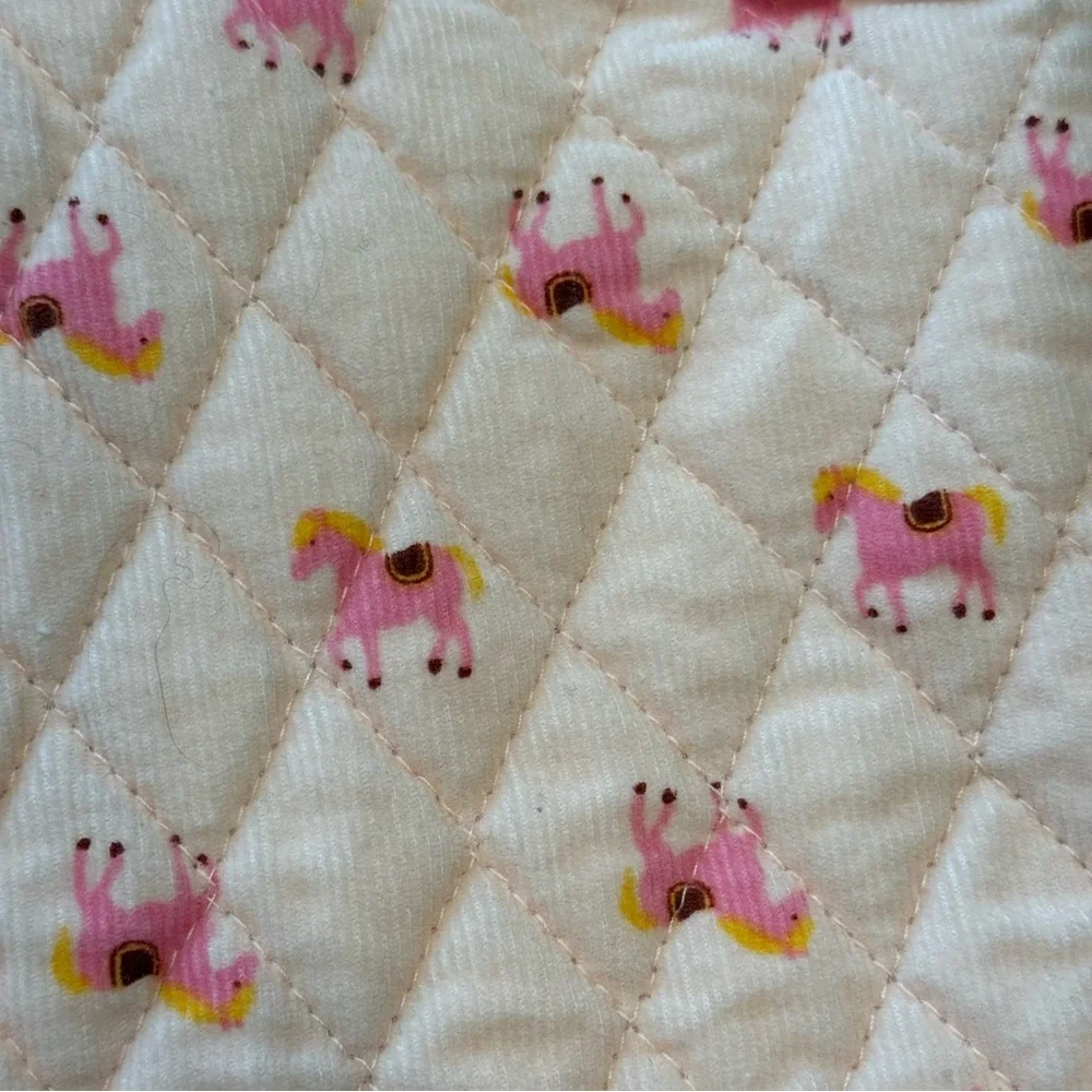 Matilda Jane Pink Quilted Vest with Horse Pattern new with tags